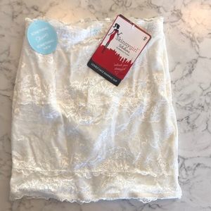 Skinny girl lovely lace shaping slip, Small, New